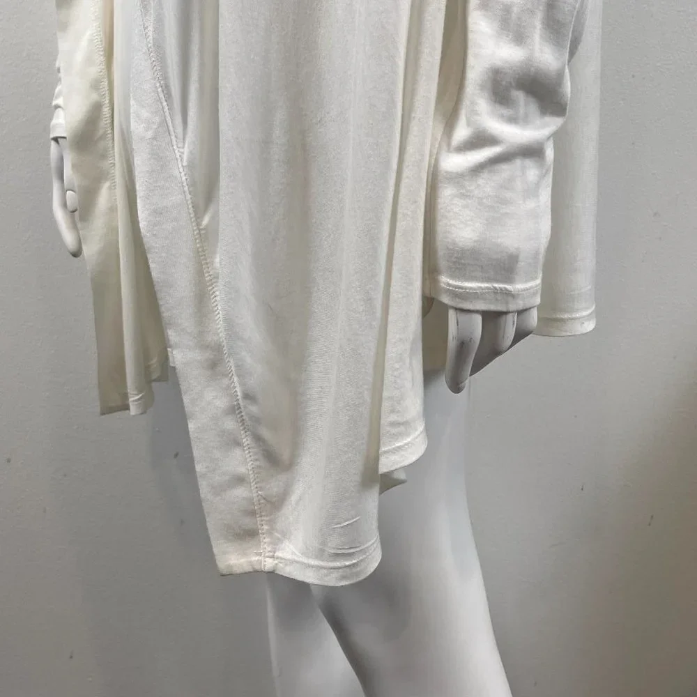 HELMUT LANG WHITE LAYERING SLEEVE LAYERING CARDIGAN - Picture 8 of 12